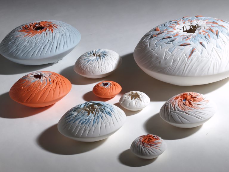 Z1.SEA URCHIN wall sculptures-composition